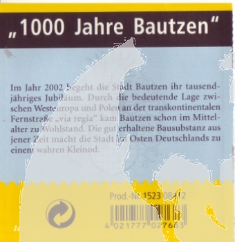 BRD MH 0048 ** - 2002 - „1000 Jahre Bautzen"
